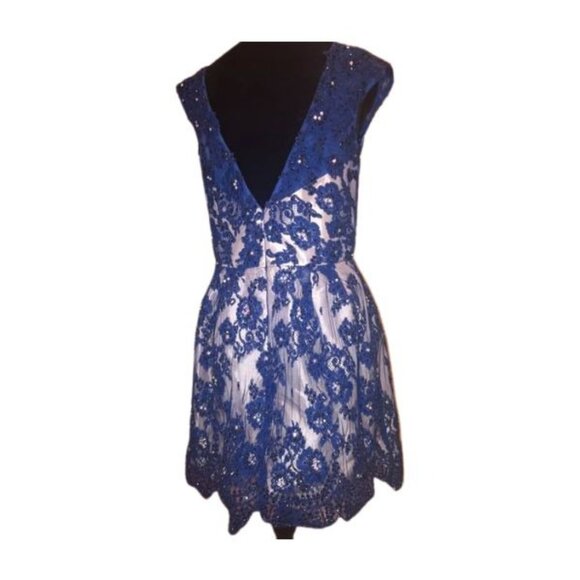 Luxury Designer Couture Glamour Runway Lace Evening Cocktail Prom Party Dress NW - Picture 14 of 16